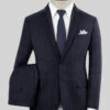 Italian Uben Blue Chalkstripe Flannel Suit