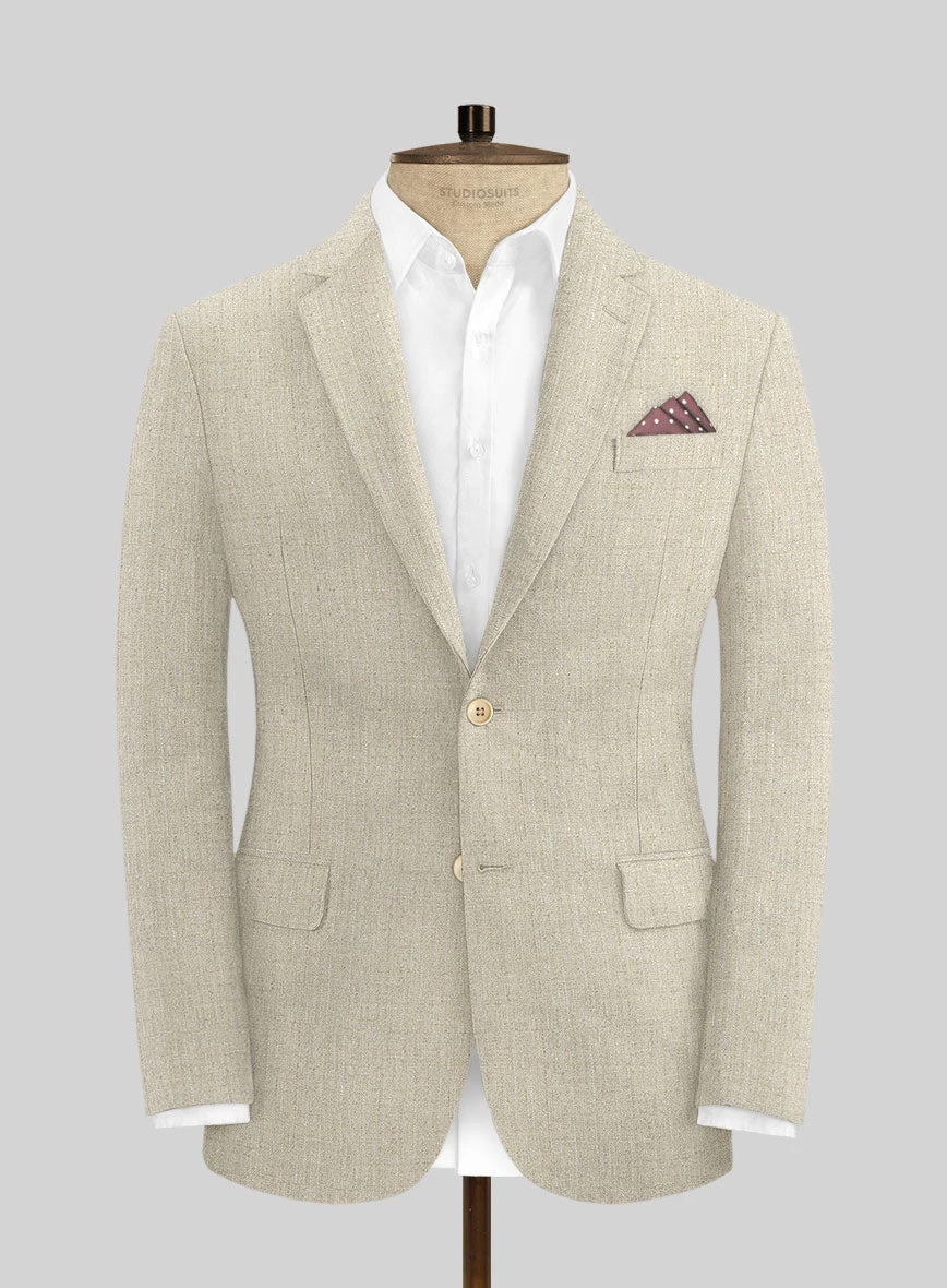 Italian Vintage Beige Linen Suit 3 Italian Vintage Beige Linen Suit - Image 3