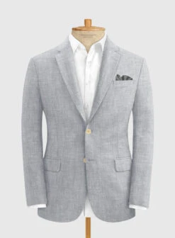Italian Zod Light Gray Linen Suit 13 Italian Zod Light Gray Linen Suit -Tiano Suits Shop italianzodltgraylinensuitlook 3
