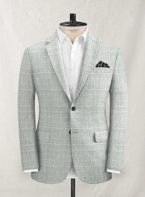 Italian Linen Lusso Gray Jacket 1 Italian Linen Lusso Gray Jacket
