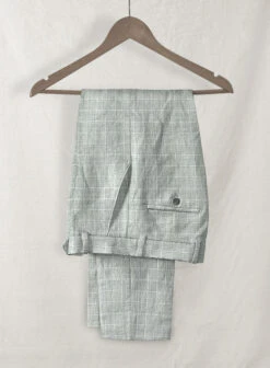 Italian Linen Lusso Gray Suit -Tiano Suits Shop italinlussograysuitlook 4