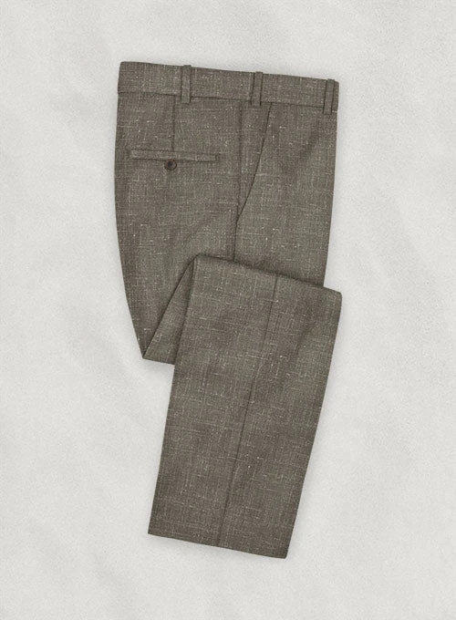 Italian Murano Brown Wool Linen Suit 4 Italian Murano Brown Wool Linen Suit - Image 4