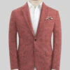 Italian Prato Tango Houndstooth Linen Jacket