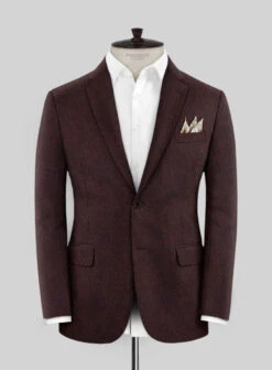Italian Wool Cashmere Wine Suit -Tiano Suits Shop italwlcshmrwinesuitlk 2