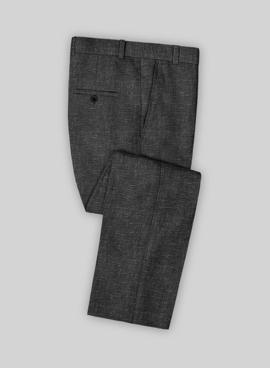Italian Prato Black Chambray Linen Suit 6 Italian Prato Black Chambray Linen Suit - Image 6