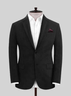 Italian Prato Black Dobby Linen Suit 10 Italian Prato Black Dobby Linen Suit -Tiano Suits Shop itapratoblckdobbylinsuitlk 2