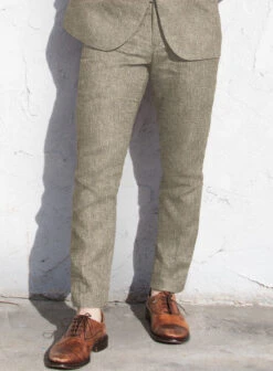 Italian Prato Brown Sharkskin Linen Suit 10 Italian Prato Brown Sharkskin Linen Suit -Tiano Suits Shop itapratobrwnsharkskinlinsuitlk 3