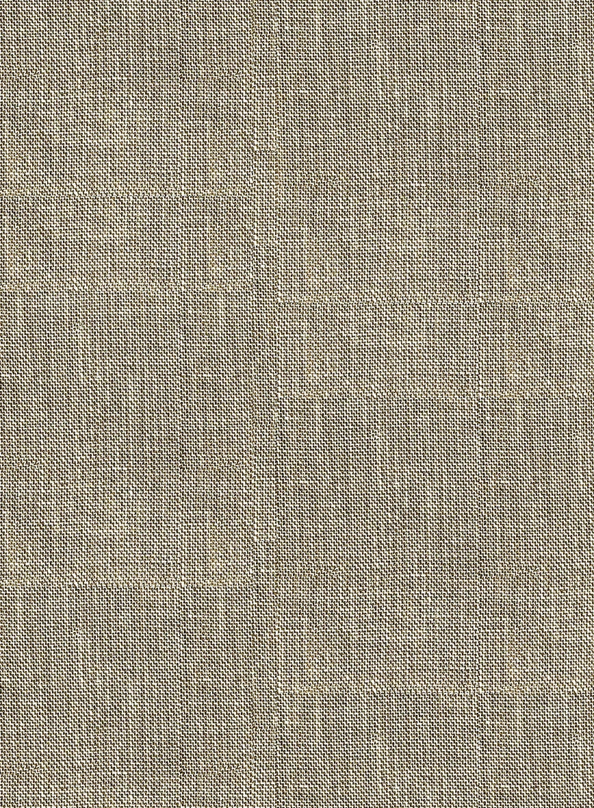 Italian Prato Brown Sharkskin Linen Suit 6 Italian Prato Brown Sharkskin Linen Suit - Image 6