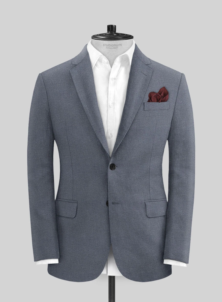 Italian Prato Gray Dobby Linen Suit 3 Italian Prato Gray Dobby Linen Suit - Image 3