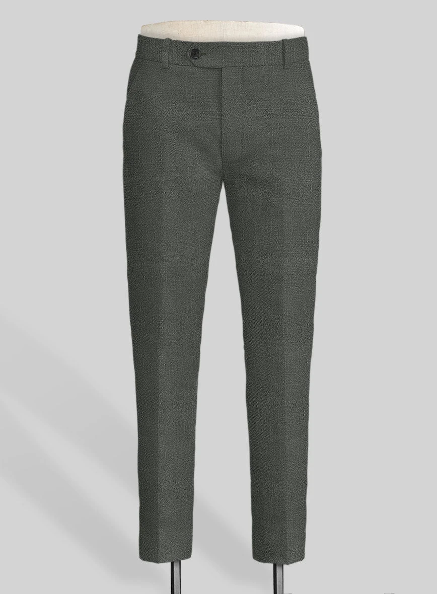 Italian Prato Gray Linen Suit 4 Italian Prato Gray Linen Suit - Image 4