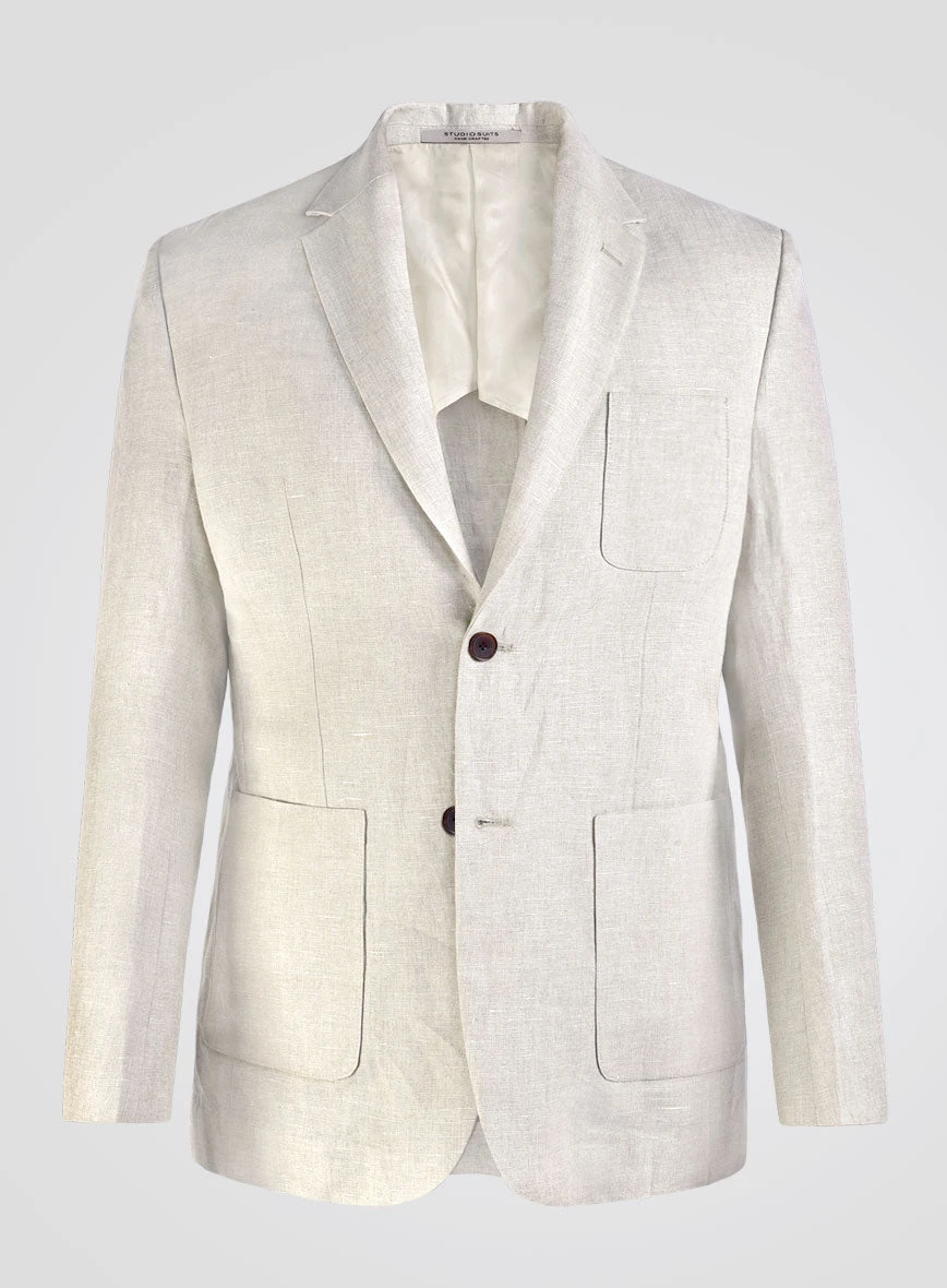 Italian Meadow Unstructured Linen Jacket 1 Italian Meadow Unstructured Linen Jacket