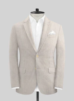 Ivy Beige Pure Linen Suit 10 Ivy Beige Pure Linen Suit -Tiano Suits Shop ivybeigeurelinensuitlk 2