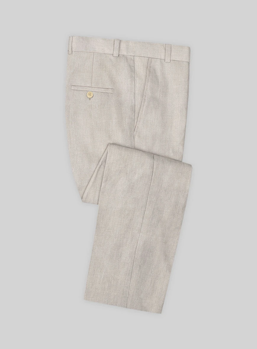 Ivy Beige Pure Linen Suit 6 Ivy Beige Pure Linen Suit - Image 6