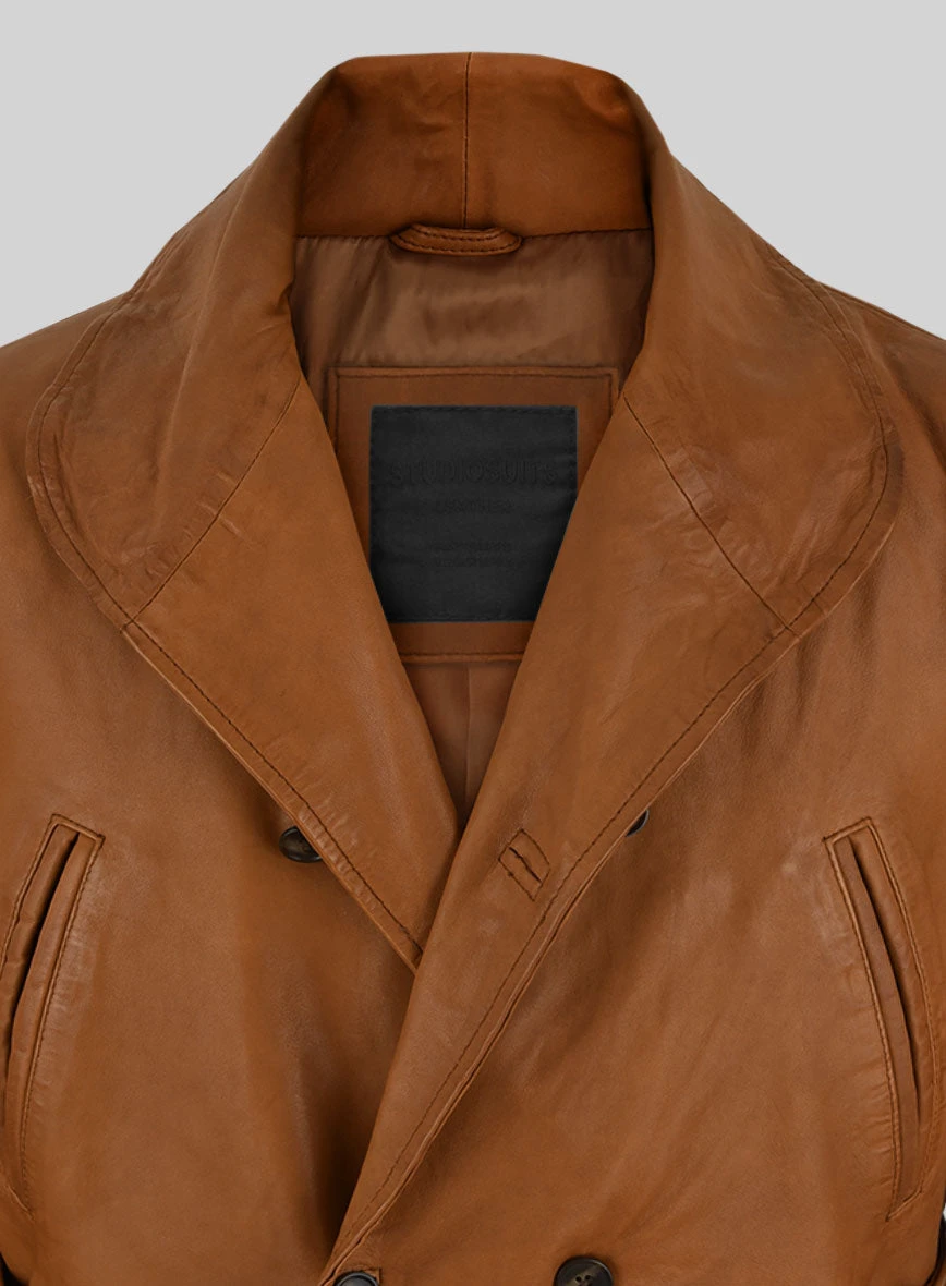 Legends Leather Trench Coat 2 Legends Leather Trench Coat - Image 2