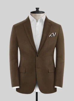 Marco Stretch Brown Wool Jacket