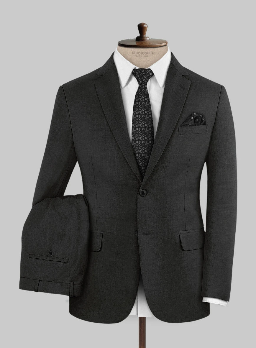 Marco Stretch Deep Gray Wool Suit 1 Marco Stretch Deep Gray Wool Suit