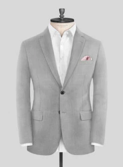 Marco Stretch Light Gray Wool Jacket