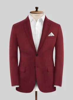 Marco Stretch Maroon Wool Jacket