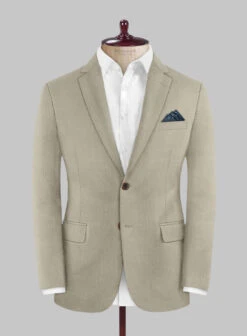 Marco Stretch Royal Beige Wool Suit -Tiano Suits Shop marcostretchroyalbeigewoolsuitlk 2