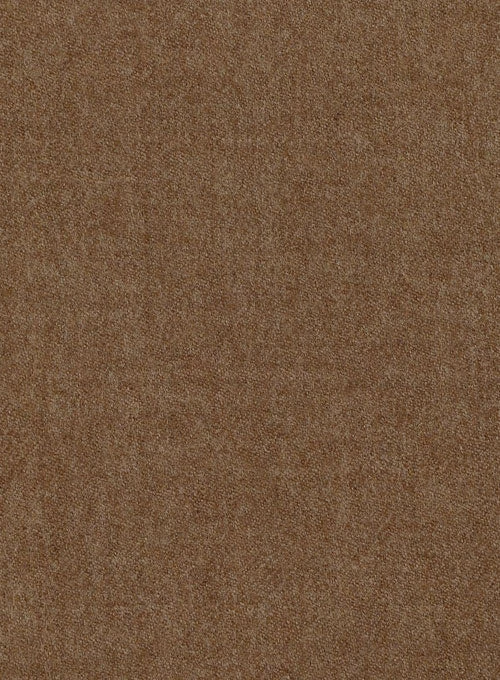 Mid Brown Flannel Wool Breezer Style Jacket 2 Mid Brown Flannel Wool Breezer Style Jacket - Image 2