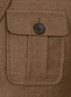 Mid Brown Flannel Wool Danish Style Sports Coat 10 Mid Brown Flannel Wool Danish Style Sports Coat -Tiano Suits Shop midbrwnflanneldanishlook 3