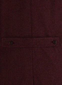 Musto Dark Wine Heavy Tweed Overcoat 8 Musto Dark Wine Heavy Tweed Overcoat -Tiano Suits Shop mustodarkwineheavytweedovercoatlook 3