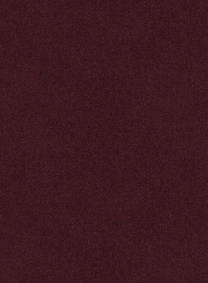 Musto Dark Wine Heavy Tweed Overcoat 5 Musto Dark Wine Heavy Tweed Overcoat - Image 5