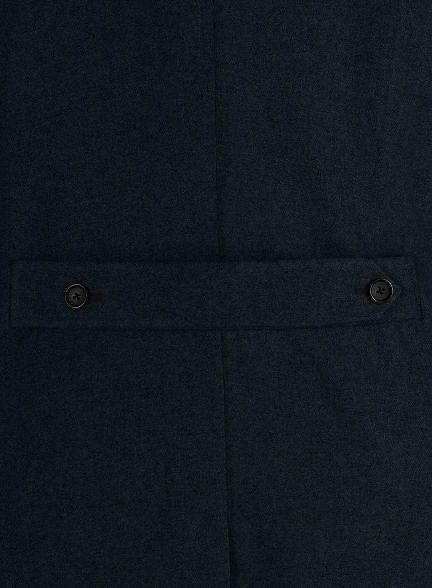 Musto Deep Blue Heavy Tweed Overcoat 4 Musto Deep Blue Heavy Tweed Overcoat - Image 4