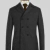 Naples Charcoal Tweed Pea Coat