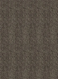 Naples Wide Herringbone Brown Tweed Pea Coat -Tiano Suits Shop napleswideherringbonebrowntweedpeacoatlook 2