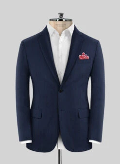 Napolean Kara Stripe Blue Wool Jacket