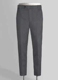 Napolean Kara Stripe Gray Wool Suit -Tiano Suits Shop naplnkarastrpgrywlsuitlk 3
