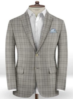 Napolean Corro Gray Wool Suit -Tiano Suits Shop napocorrograywoolsuitlook 1