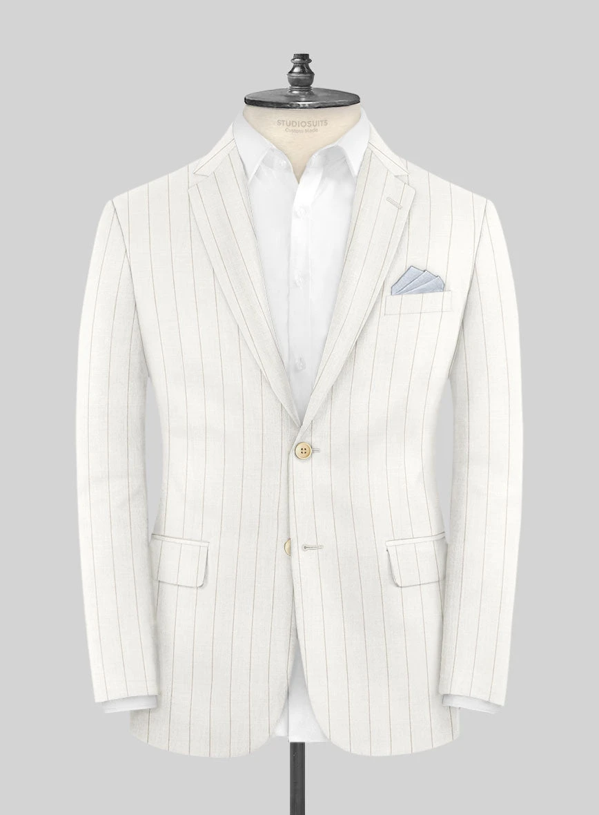 Napolean Artisan Band Ivory Wool Jacket 1 Napolean Artisan Band Ivory Wool Jacket