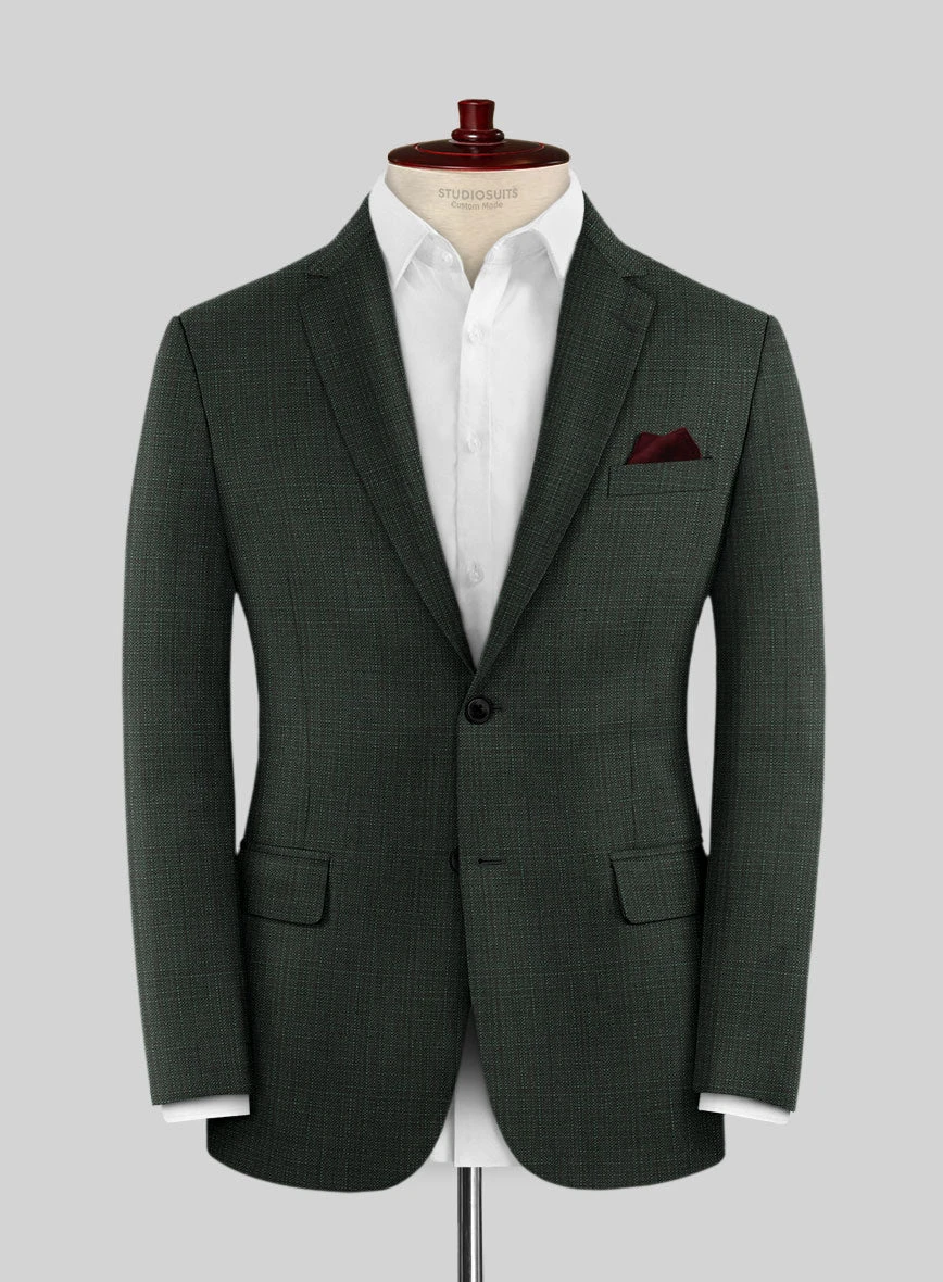 Napolean Bob Weave Green Wool Suit 3 Napolean Bob Weave Green Wool Suit - Image 3