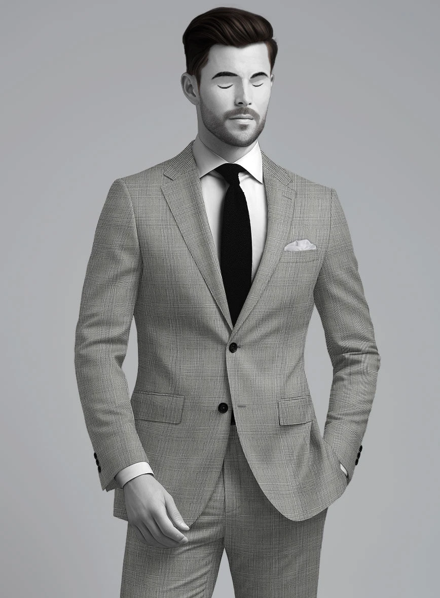 Napolean Classic Glen Wool Jacket 2 Napolean Classic Glen Wool Jacket - Image 2