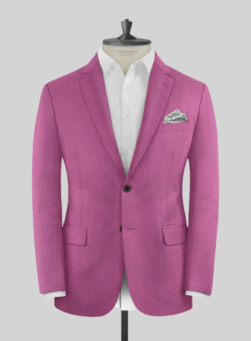Napolean Fuchsia Pink Wool Jacket 1 Napolean Fuchsia Pink Wool Jacket