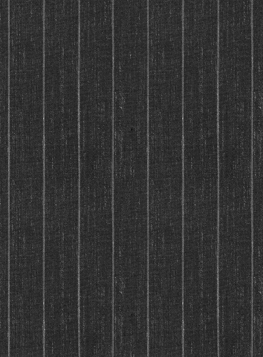 Napolean Genova Stripe Charcoal Wool Jacket 3 Napolean Genova Stripe Charcoal Wool Jacket - Image 3