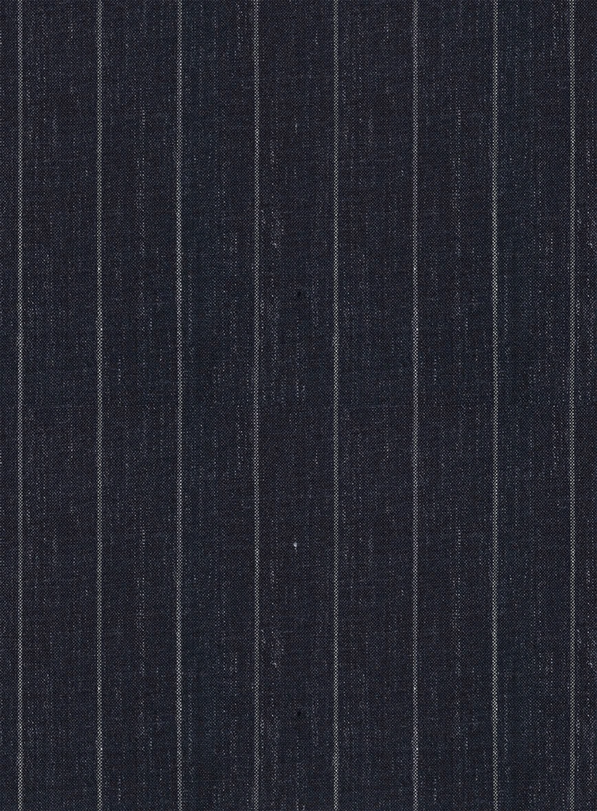 Napolean Genova Stripe Dark Blue Wool Suit 7 Napolean Genova Stripe Dark Blue Wool Suit - Image 7