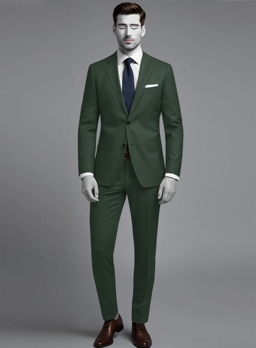 Napolean Green Wool Suit 1 Napolean Green Wool Suit