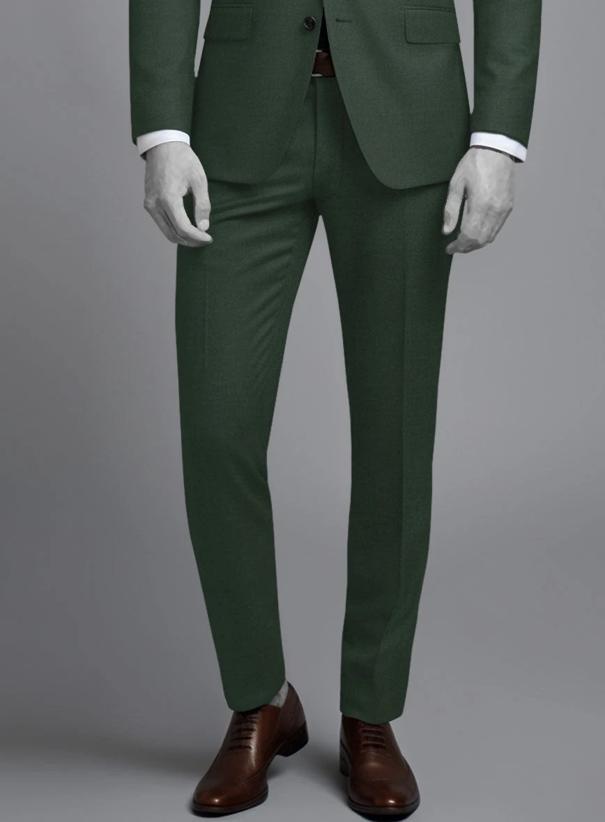Napolean Green Wool Suit 5 Napolean Green Wool Suit - Image 5