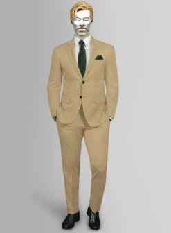 Napolean Khyber Khaki Wool Suit