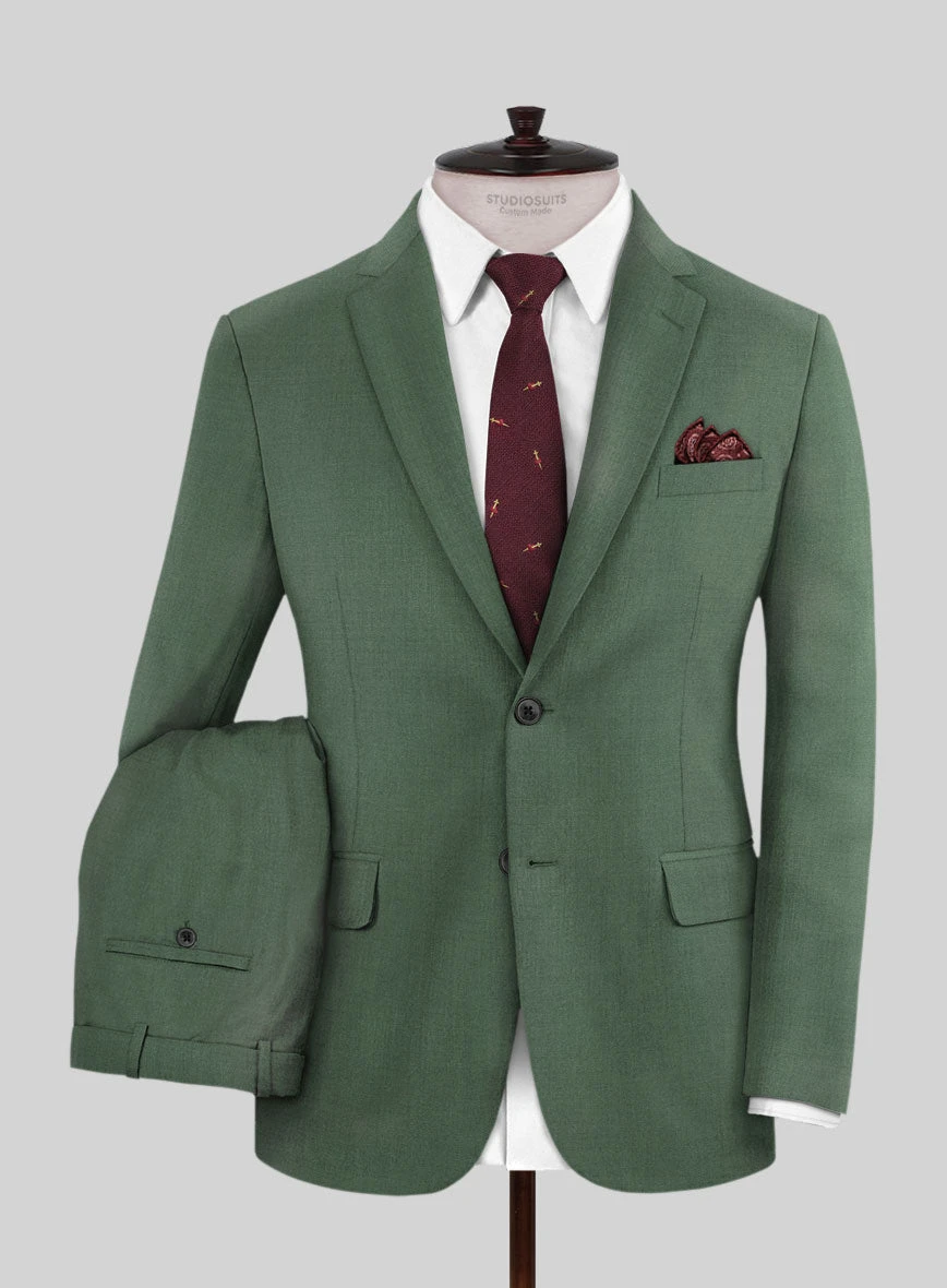 Napolean Moss Green Wool Suit 2 Napolean Moss Green Wool Suit - Image 2