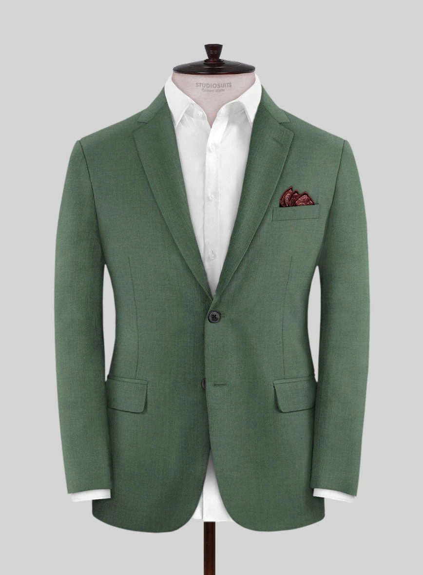 Napolean Moss Green Wool Suit 3 Napolean Moss Green Wool Suit - Image 3