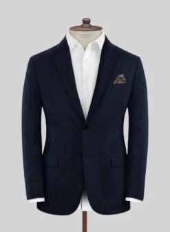 Napolean Party Stripe Blue Wool Jacket