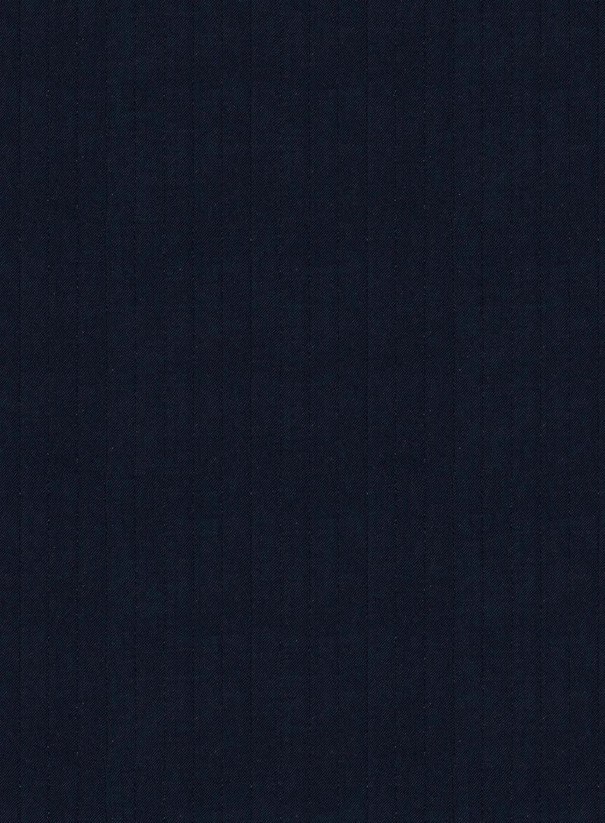 Napolean Party Stripe Blue Wool Jacket 2 Napolean Party Stripe Blue Wool Jacket - Image 2