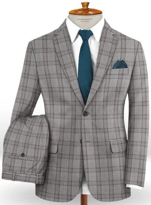 Napolean Petti Light Gray Wool Suit 1 Napolean Petti Light Gray Wool Suit