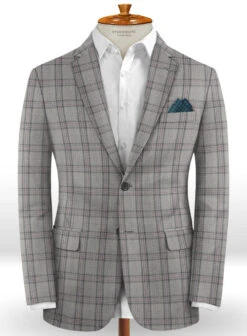 Napolean Petti Light Gray Wool Suit 10 Napolean Petti Light Gray Wool Suit -Tiano Suits Shop napoleanpettilightgraywoolsuitlook 1
