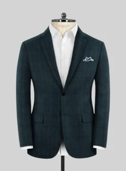 Napolean Preppy Teal Blue Check Suit 12 Napolean Preppy Teal Blue Check Suit -Tiano Suits Shop napoleanprepytealbluechecksuitlk 2