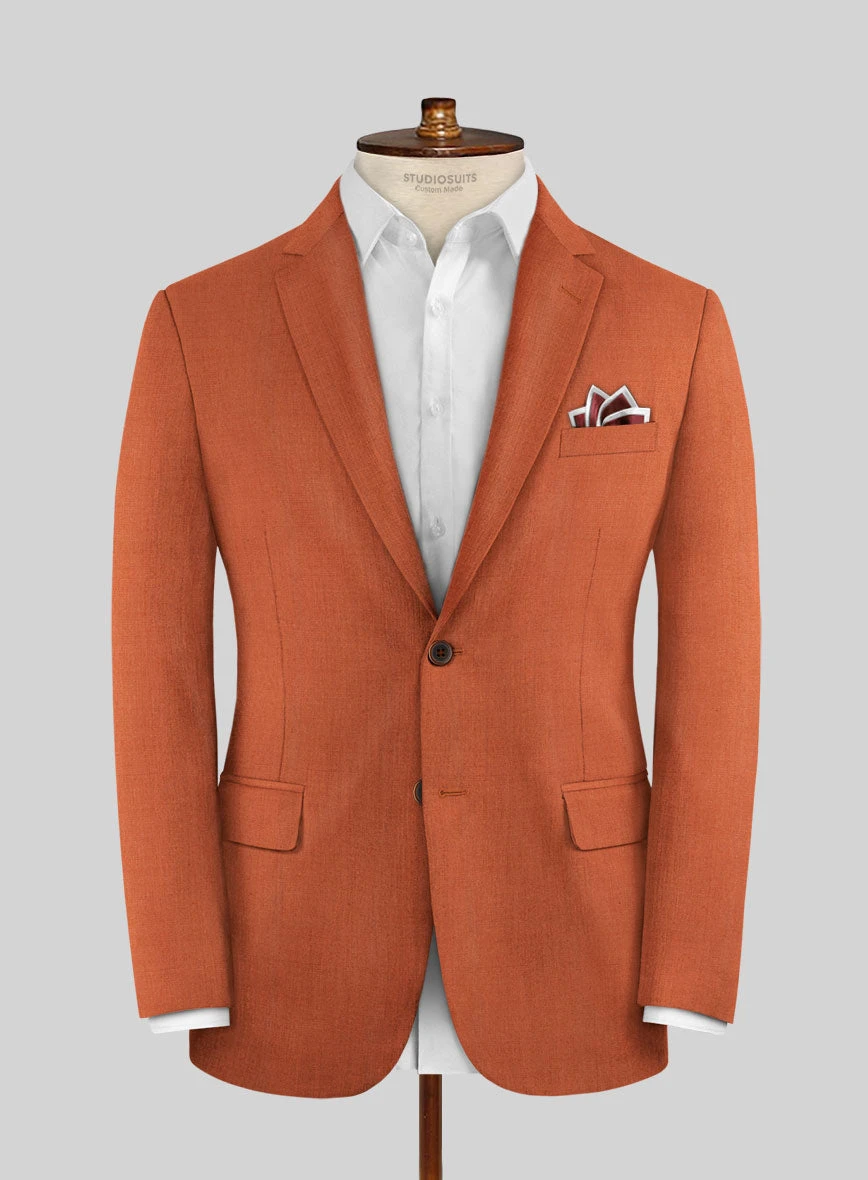 Napolean Runway Orange Wool Jacket 1 Napolean Runway Orange Wool Jacket